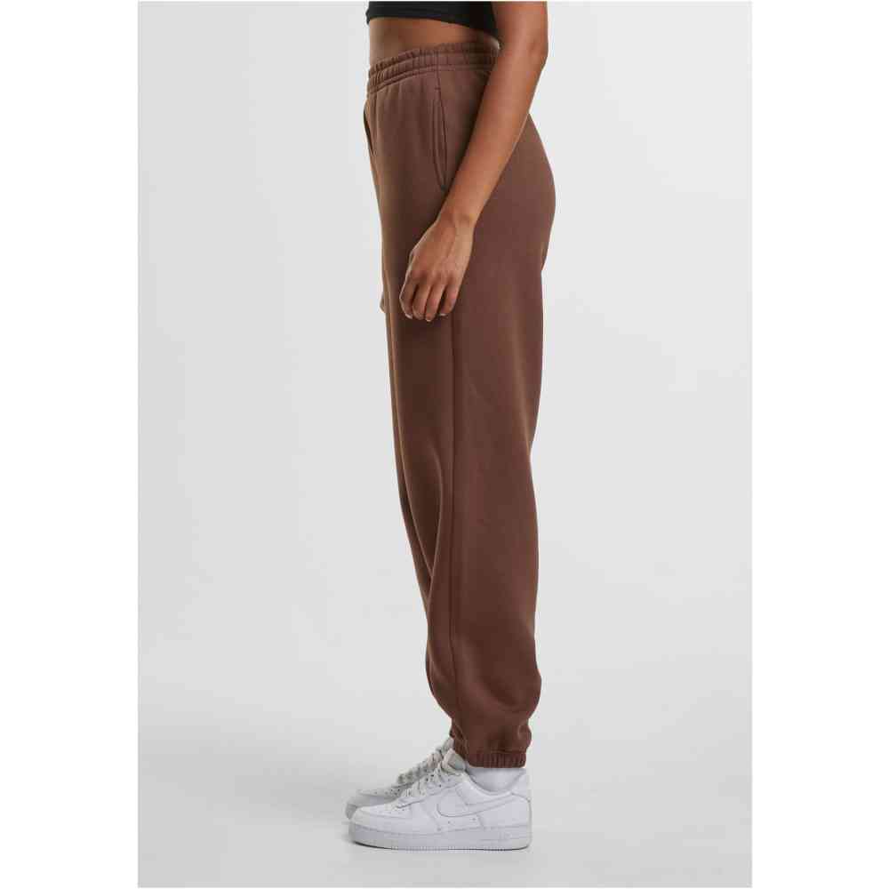 Urban Classics - Fluffy Dames joggingbroek - Bruin